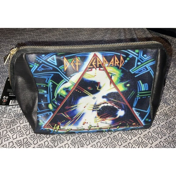 Rock and Roll Beauty Handbags - Rock and Roll‎ Beauty Def Leppard Cosmetic Bag Case Hysteria NEW